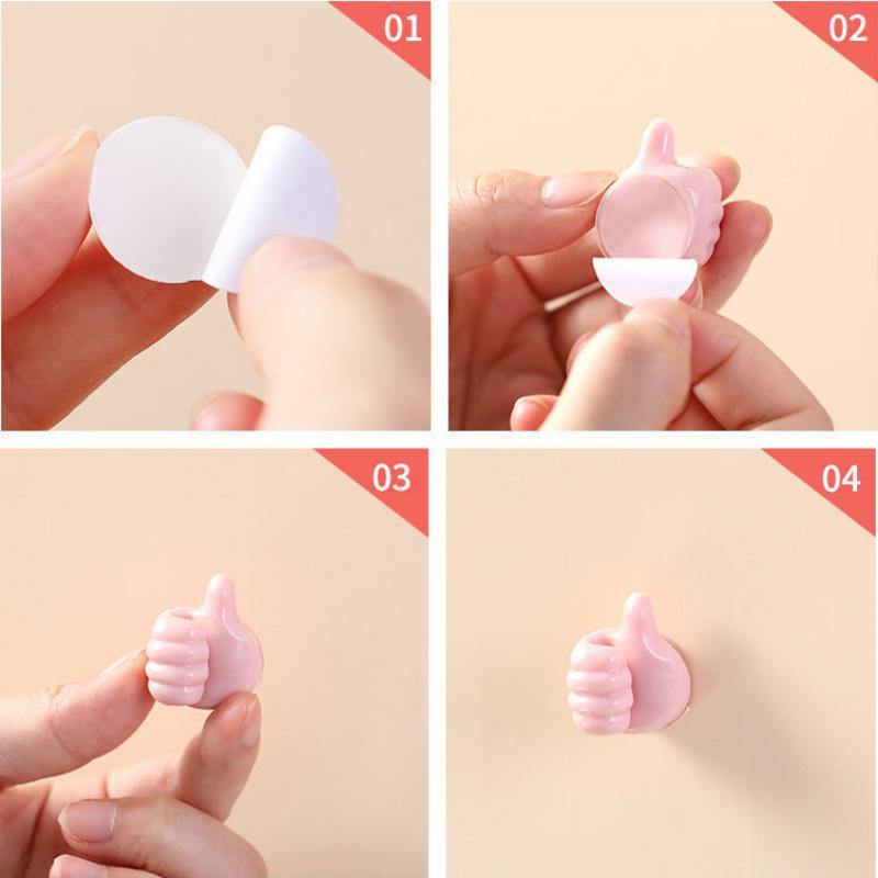 Multifunctional Cable Organizer Clip Holder Thumb Hooks Wire Wall Hooks Hanger Storage Cable Holder For Earphone Mouse Car Home