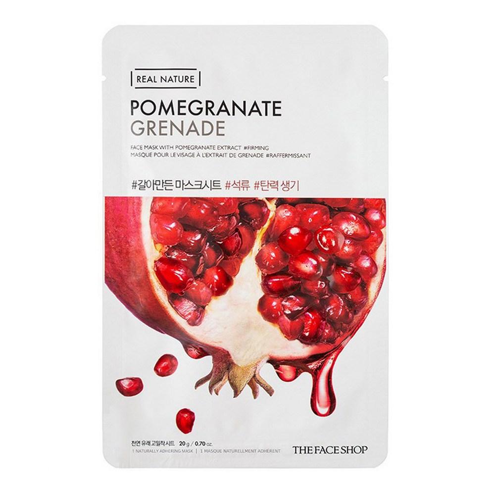 [THE FACE SHOP] Real Nature Mask Sheet - Pomegranate (20g x 1 sheet)