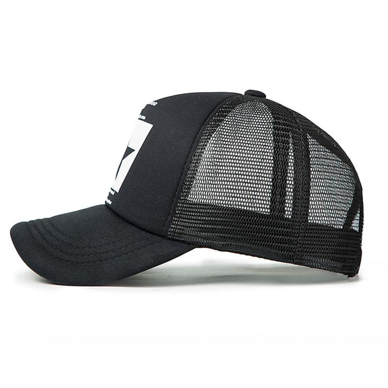 Outdoor Pentagram Baseball Cap Printed Breathable Mesh Cap Adjustable Men And Women