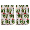 67 Christmas Wrapping Paper Funny 6 7 Meme Holiday Gift Wrap Santa Six Seven Festive Wrapping Paper for Teens Christmas Gift DIY Crafts