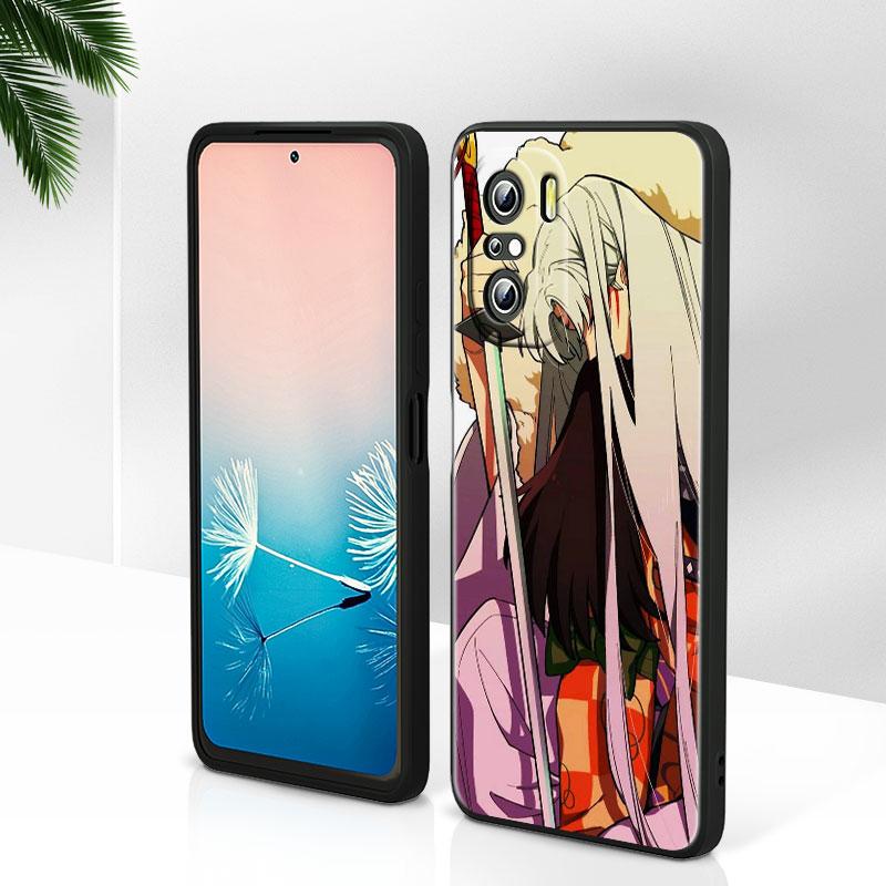 Anime Inuyasha For Xiaomi Redmi Note 12 Turbo 11E 11S 11 11T 10 10S 9 9T 9S Pro Plus 5G Black Phone Case