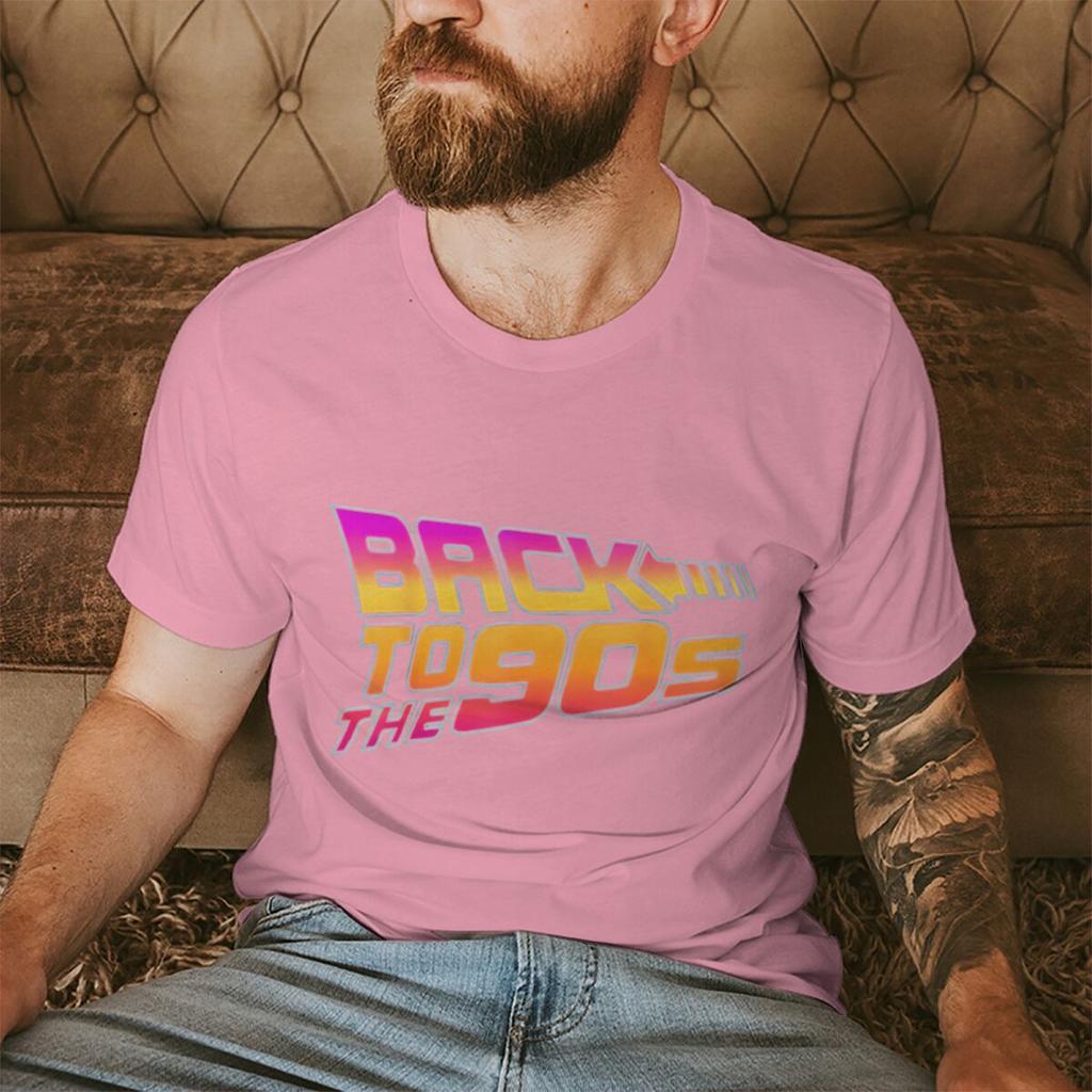 Mens Womens 90s Graphic TShirts Back To The 90s Print Casual Tee Fashion Crew Neck Shirt for Birthday Party Fun Streetwear
