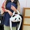 New Panda Plush Doll Casual Backpack Personality Cute Cartoon Versatile Fashion Messenger Bag