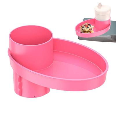 Car Seat Snack Tray Travel Tray For Kids Car SeatKids Vehicle Cup Holder Plate Car Accessory For Snacks Toys Cups Portable