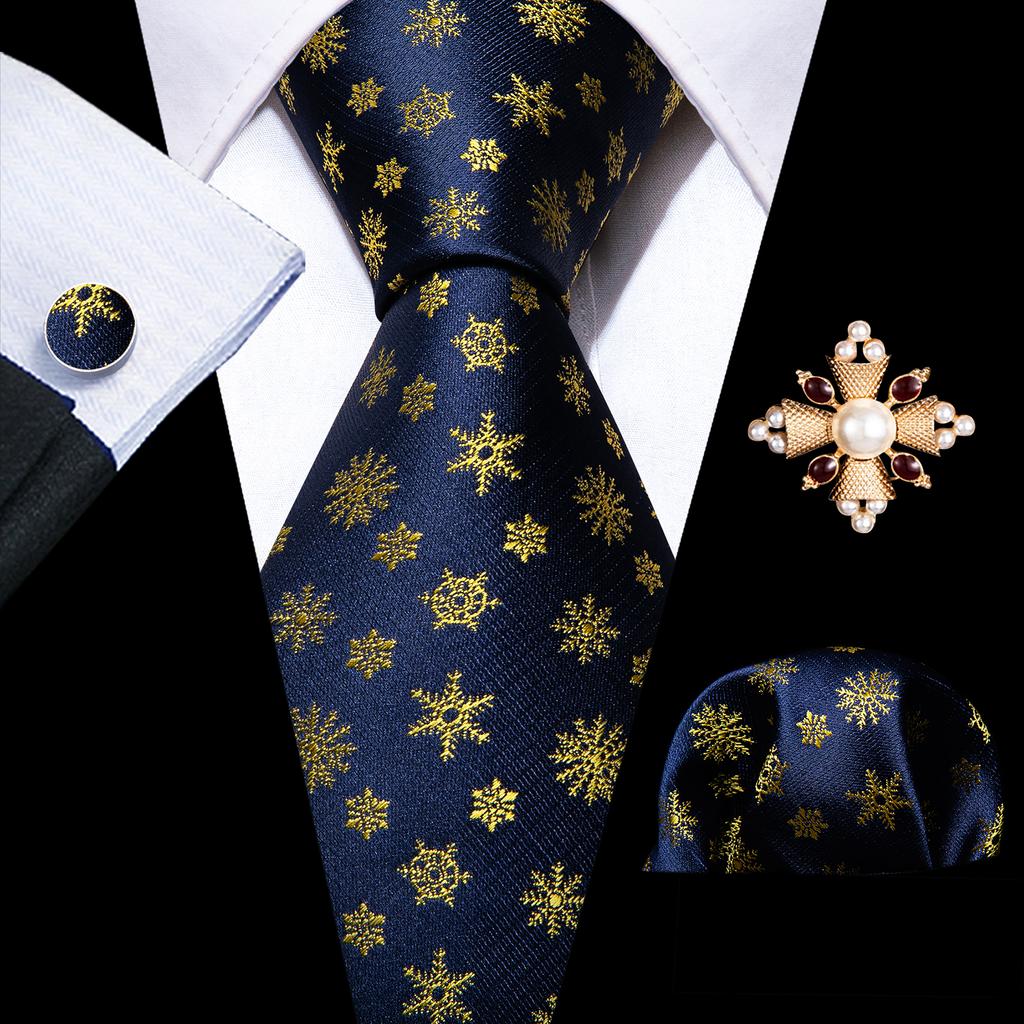 Barry.Wang Pearl sagė su kaklaraiščiu vyrams Paisley gėlių šilko kaklaraištis Hanky rankogalių sąsagų rinkinys