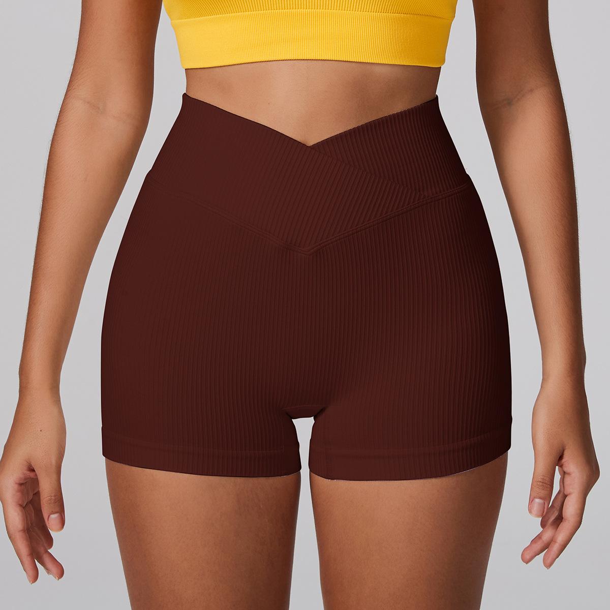 

Спортивные шорты Европейские красивые женщины высокая талия подъем бедер живот быстросохнущие облегающие фитнес бег штаны для йоги XL