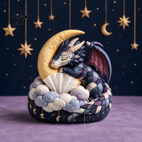 Cabin Style Sewing Kit Quilted DIY Patchwork Tissue Box Kit, with Pre-Cut Fabric, Cover Whimsical Woodland Animal Box, for Adults Beginners Bush Quilt