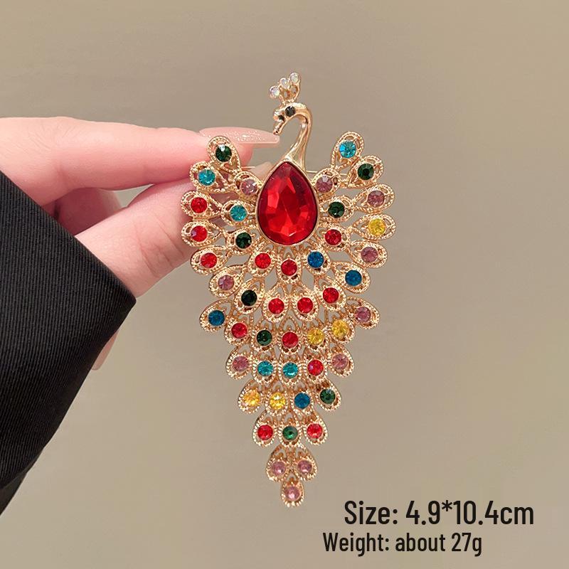 Exquisite Luxus Damen Brosche Anstecknadel Rotes Ahornblatt: High-End Begrüßungsaccessoire