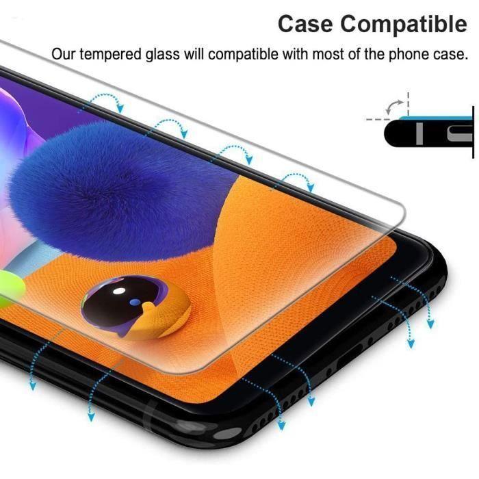 Film de protection - LittleMonkey - Samsung Galaxy A31 - Verre trempé 9H - Ultra mince - 3 pièces