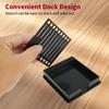 2Pcs Convenience Sticker Storage Box with Stencil Sticky Note Dispenser Plastic for 3x3Self-Sticky Note Pads(Sticky Not Contain)