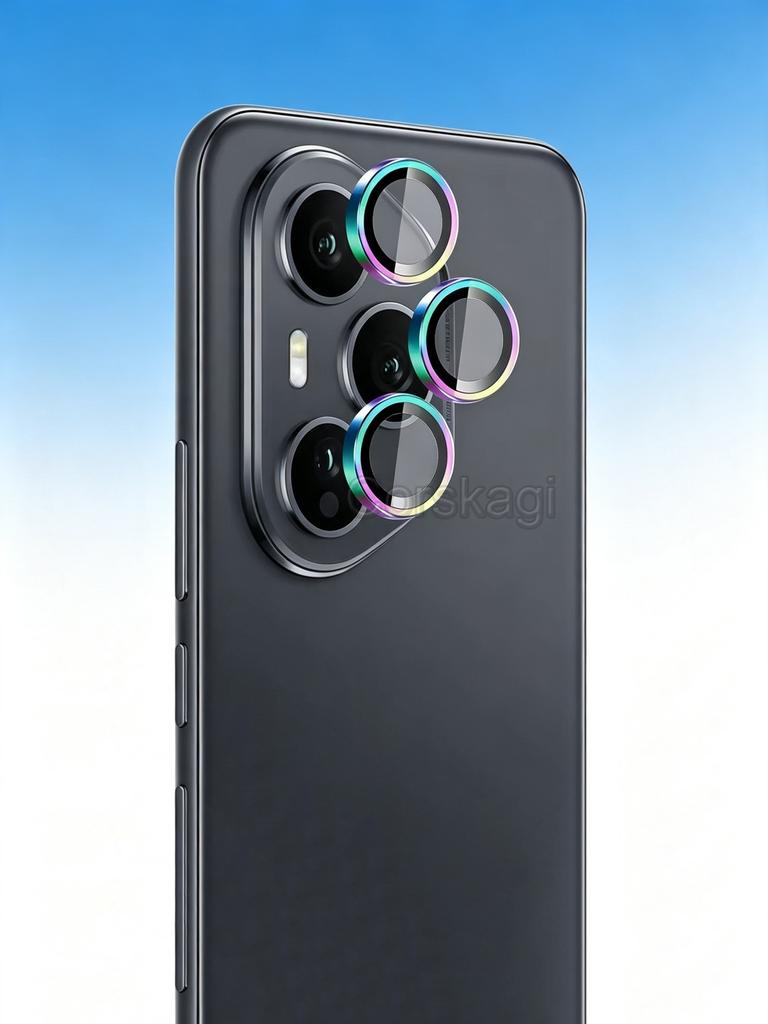 3Pcs Honor 400 Pro Metal Ring + Tempered Glass Camera Protector Lens Honor 400Pro Protection Film