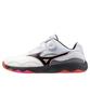 Table Tennis Shoes Wave Medal SP5 Stability Cushioning Resilience Cm 2E White/Black/Red 25.0