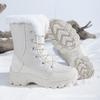 Winter velvet thickened cold-proof snow boots women's warm leggings high-top cotton shoes versatile large cotton non-slip boots