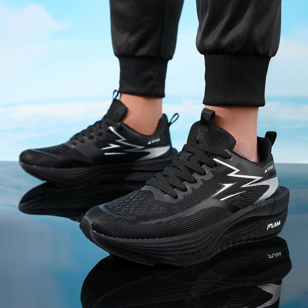 Men Running Shoes Carbon Board Speciality Marathon Sports Breathable Lightweight Women's Comfortable Athletic Nonskid Sneakers