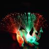 1pc Peacock Finger Light Colorful LED Light-up Rings Party Gadgets Kids Toy for Party