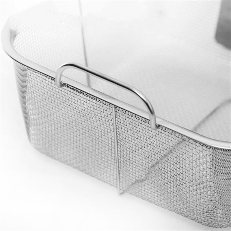 Stainless Steel Frying Basket Square Steaming Basket Convenient Cooking Tools Air Fryer Accessories for Air Fryers