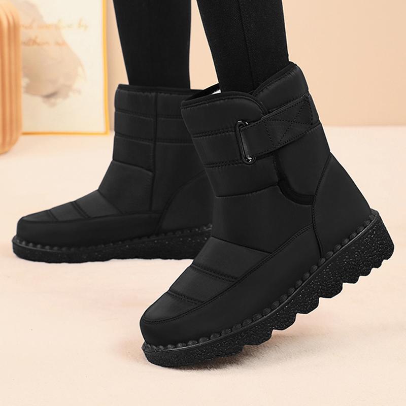 Fashion Boots Women Non Slip Waterproof Winter Snow Boots Platform Shoes for Women Warm Ankle Boots Cotton Padded Shoes Botas De Mujer