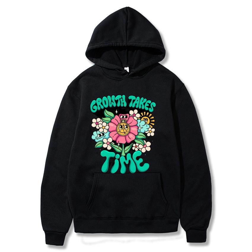 Take care of youth Graffiti Autumn winter hoodie hip-hop street college pullover fashionable casual warm hoodie holiday gift