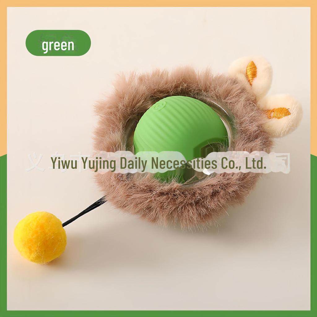 Automatic Cat Entertainment Ball with Rope Self Game Toy To Ease Boredom