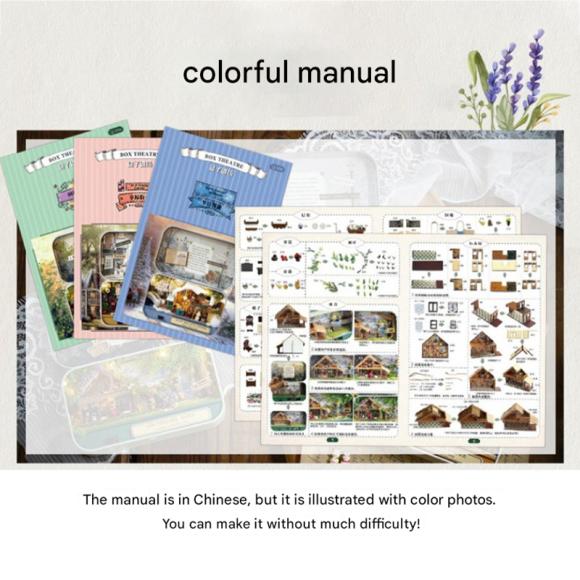 Miniatura Fai da Te Scatola di Latta - Casa nella Foresta