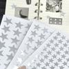 Glitzernde metallische Sternaufkleber Haftende Sternaufkleber Etiketten für Scrapbooking Geschenkpapier Journal Kinder Motivationsaufkleber