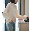 Fanzhen Women's 100% Wool Half-High Collar Sweater