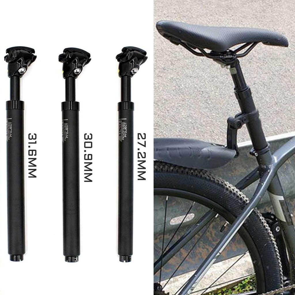 Tige De Selle En Acier Léger Pour Vélo, 22 Mm De Diamètre, 300 Mm De Longueur (noir