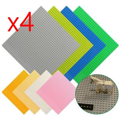 4 pezzi multicolore 16*32 32*32 Dot grigio nero verde Building Mat Board Classic compatibile con tutte le band Building Block Baseplate