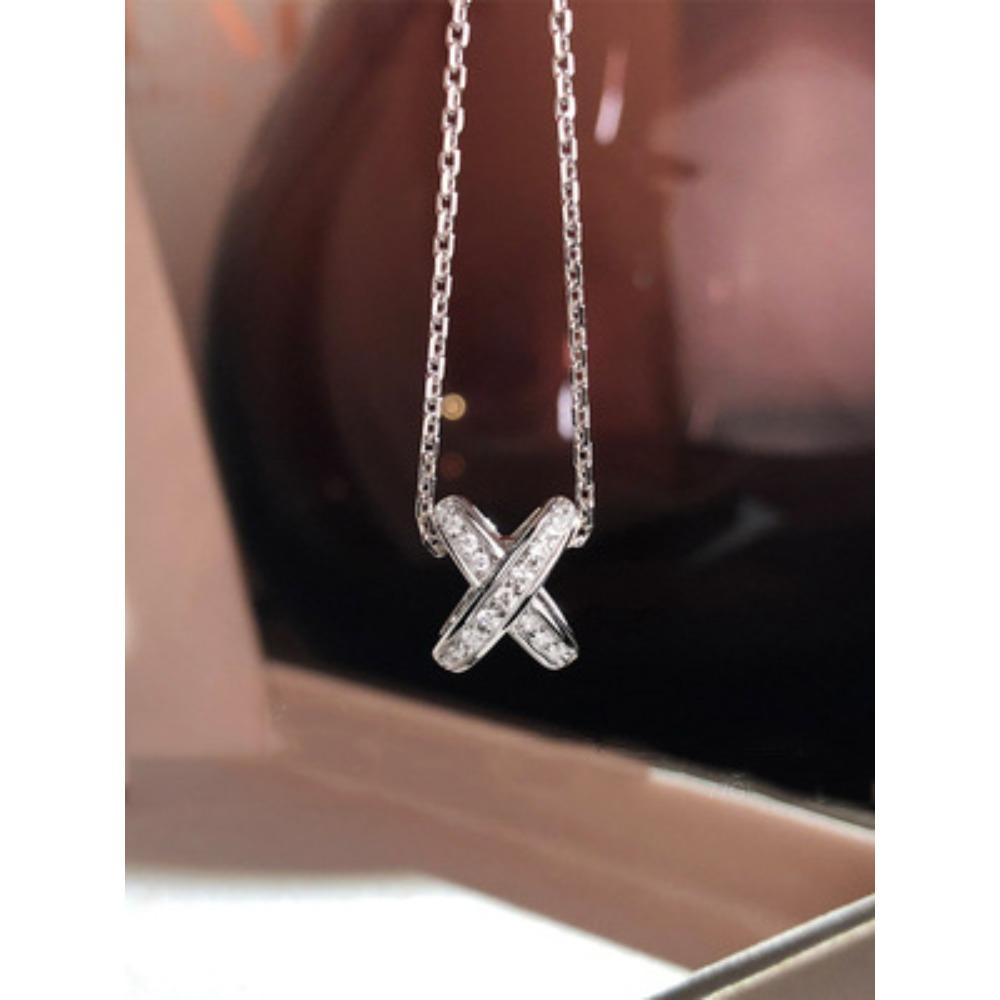 Elegant Cross Necklace for Women 18k Gold Plated Rose Gold White Gold Gift Romantic Love Jewelry