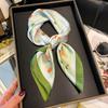 New Spring Summer Women Scarf Silk Print Satin Scarves Shawl Headband Hijab Bandana Wrap Bufanda Fashion 70*70Cm