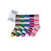 Women's Spring and Autumn Trend Color Striped Anti Woven Craft Tube Socks