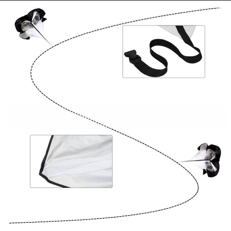 Parachute Agility Training Soccer Fitness Running Chute SportsUmbrella Football Resistance Rope Adjustable Speed