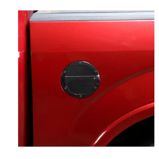 Carbon Fiber Car Fuel Tank Oil Gas Cap Decor Cover Trim For Ford F150 2015-