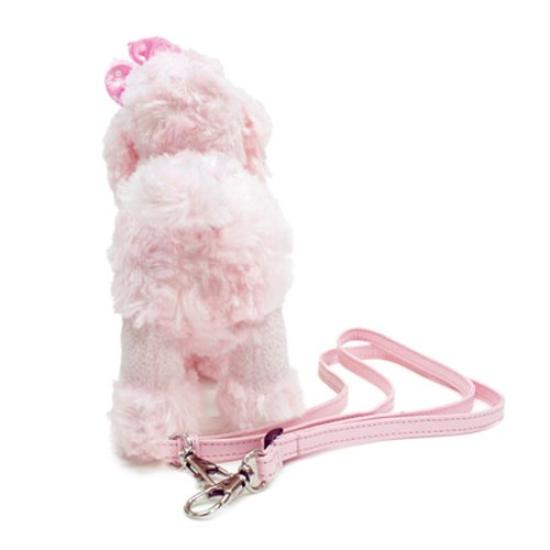 BESTEVER Kids' Mini Pouch with Detachable and Adjustable Strap, Plush Bag, Perfect for Outings, Girls, Birthday Gift, Pink Poodle Dog, Best Ever Japan