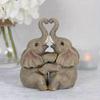 Creative Love Animal Hug Statue Resin Crafts Animal Love Couple Cuddling Figurine Weddings Anniversaries Gifts Birthday Home Decortions