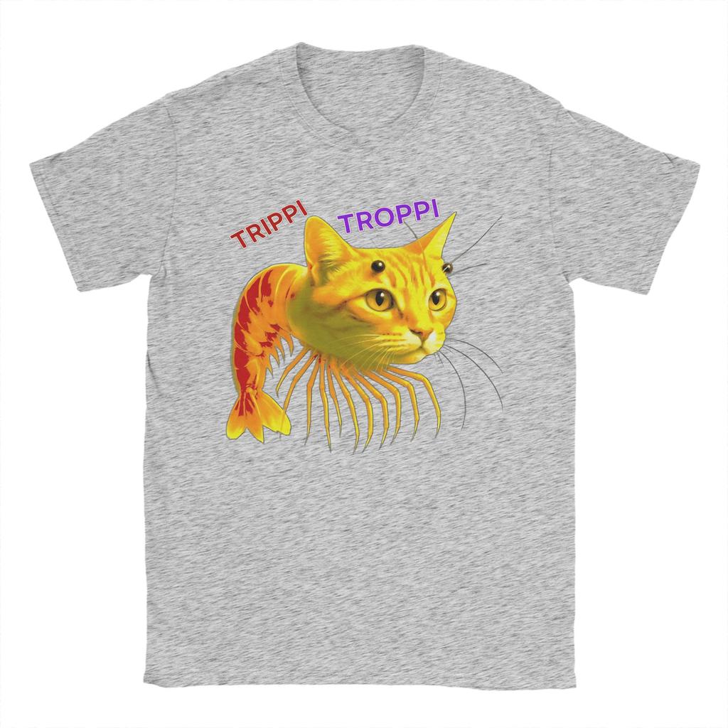 Trippi Troppi  Italian Brainrot Unisex T Shirt  Unique Tees Short Sleeve O Neck T-Shirts Pure Cotton Plus Size Tops