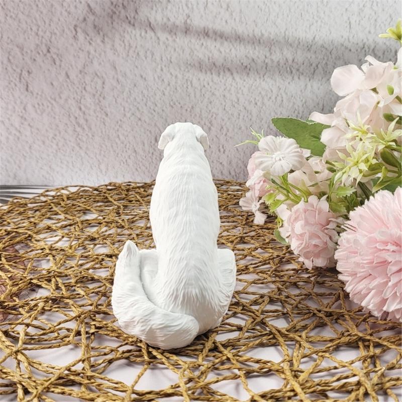 Lovely Animal Candle Molds 3D Dogs Silicones Mould Ornament Molds Casting Mould Craft Supplies for Home Decorations