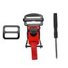 Hasslefree Helmets Lock Clip Strap Quick Release Buckle Fastener Systems, for Bikers Enthusiasts Rapid Wear and Removal