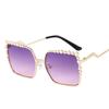 Latest Luxury Pearl Sun Glasses Glasses Ladies Designer Style Style Trendy Shades Rectangular Oversized Sun Eyeglasses Big Square for Ladies