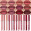12 Colors Velvet Lipstick Matte Liquid Lipstick Waterproof & Long-Lasting Lip Gloss Non-Sticky Hydrating Formula Lip Glaze Ideal Gift for Women