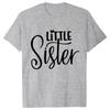 Kurzarm Mode Damen T-Shirt Große Mittlere Schwester Passende T-Shirts Damen Lässiges Oberteil T-Shirts Cartoon Grafik T-Shirts