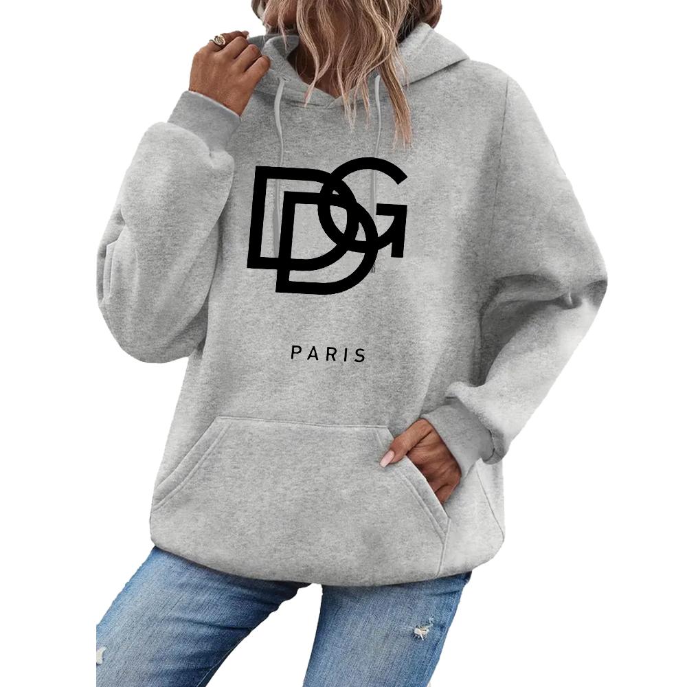 

Sudadera con capucha estampida para mujer ropa informal, jersey con capucha de manga larga a la moda sudaderas con personalidad 3XL