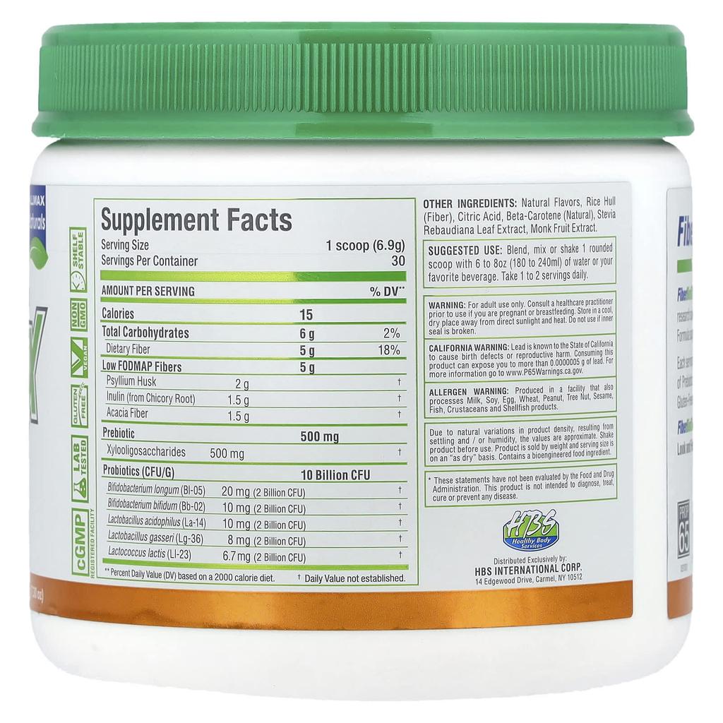 Fiber Biotix, Orange, 207G(7.3Oz)