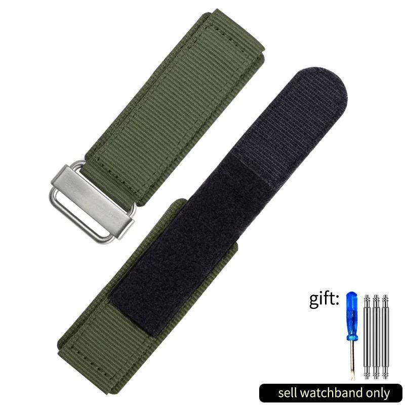 Suitable for Panerai Bell & Ross Nylon Strap hook and loop BR Watch Band Rough Outdoor 24mm 22mm