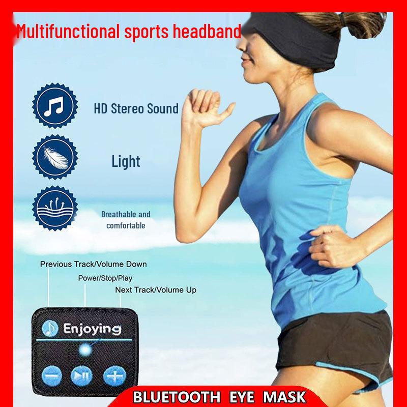 Bluetooth Sport Headband & Sleep Eye Mask with Music 5.4V - Call & Yoga Stereo Headband