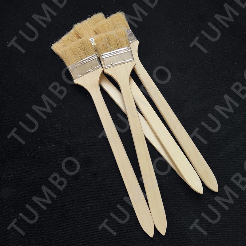 Long Handle Straight Head Marine Hog Bristle Paint & Cleaning Brush