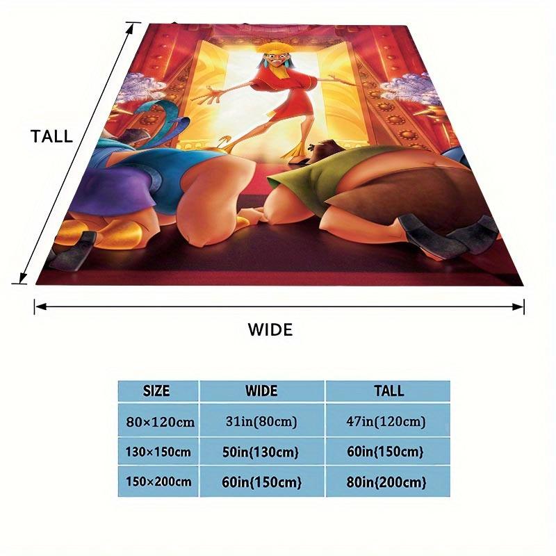 1pc The Emperor's New Groove Printing Blanket - Soft, All-Season Throw for Living Room, Bedroom,Personalized Gift with Adorable Cartoon Design