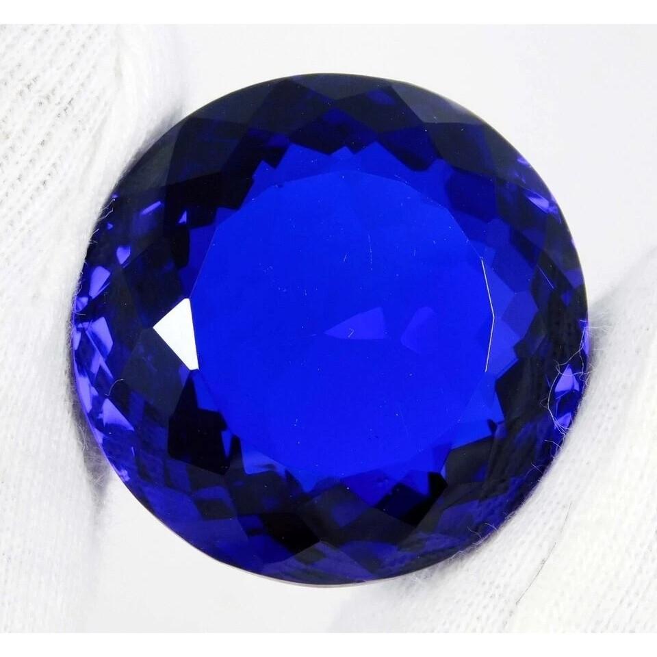 Tanzanite Blue Tanzania Natural 84-85 Ct Round Cut Beautiful Certified Gemstone