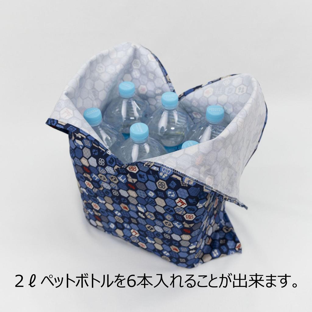 Azuma Tote Cotton Azuma Bag with Long Handle That Can Also Be Used As an Eco Bag ~Hexagonal~ 100%