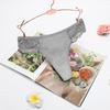 Thong Panties Girls Lace Belly Threaded Thongs Women'S Low Waist Breathable Pure Cotton T-Pants